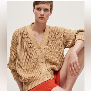 Babaa cardigan no18 in clay pot colour - beautiful chunky knit!